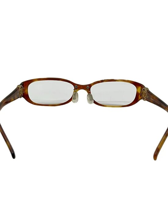 CHANEL 3112 Light Brown Gold Plastic Hardware Sunglasses main image 4